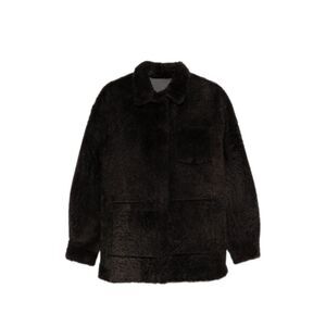 Simonetta Ravizza Brown Jackets - Faux Fur & Shearling Jackets Women